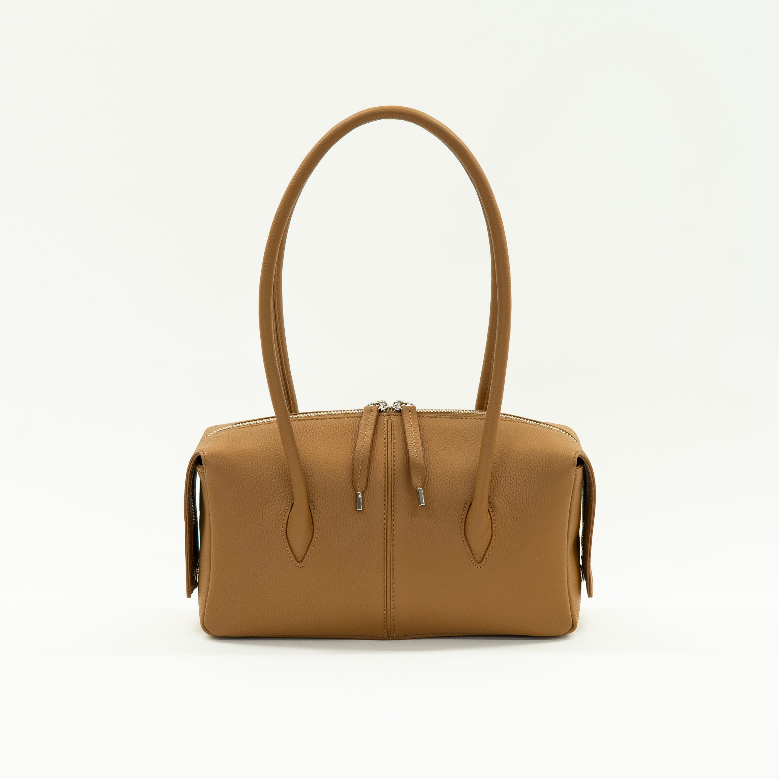 牛革シュリンク　横長ボストンバッグ【SOP005】