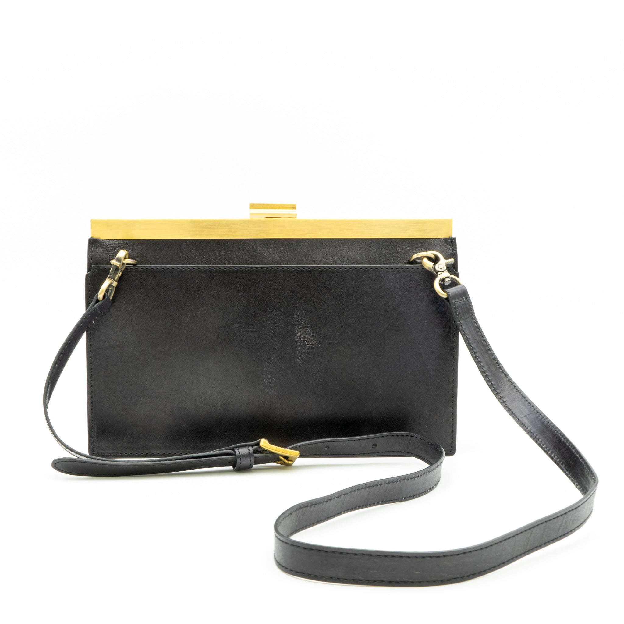 牛革ヌメ　口金クラッチ【AUD001】