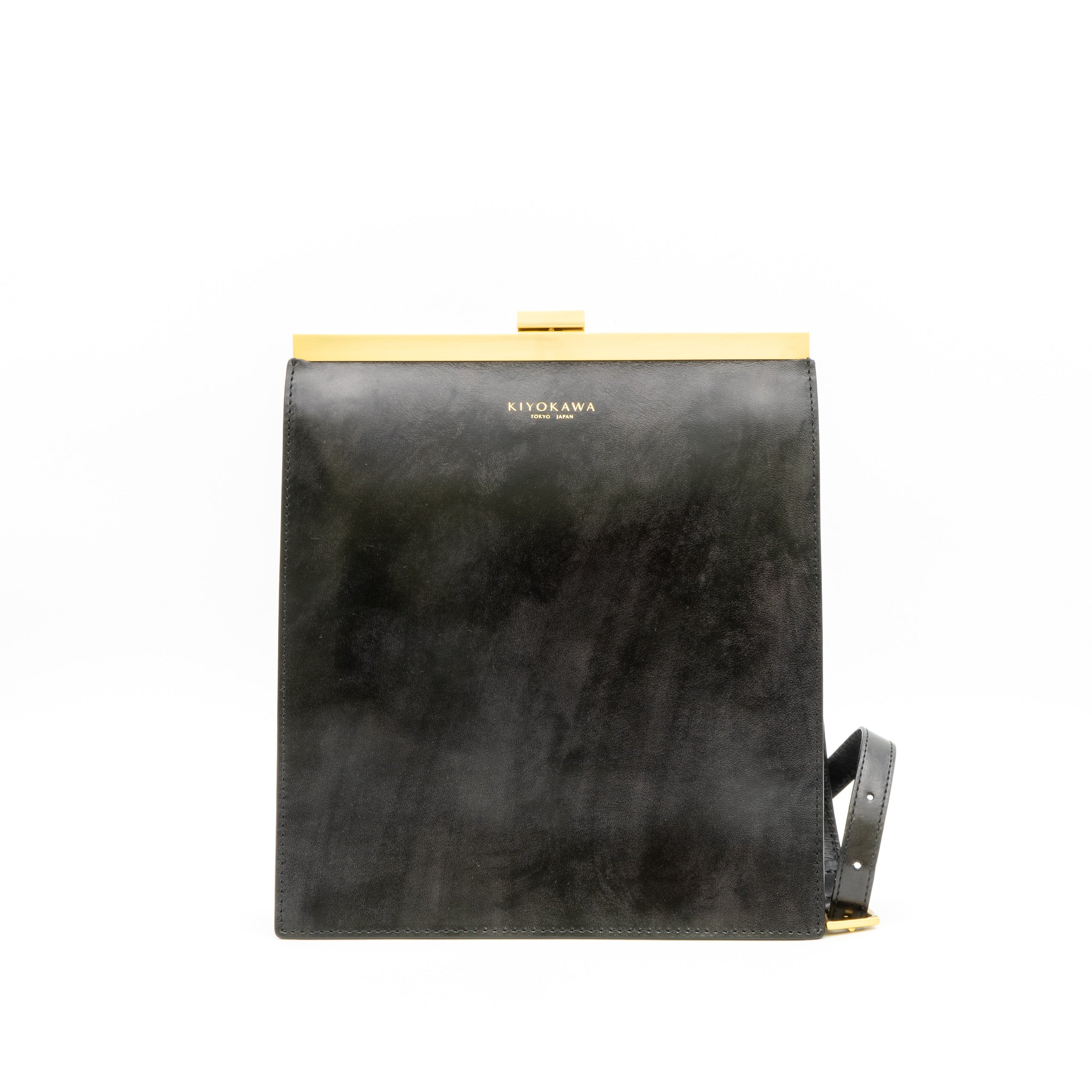 牛革ヌメ　口金ショルダーバッグ【AUD002】