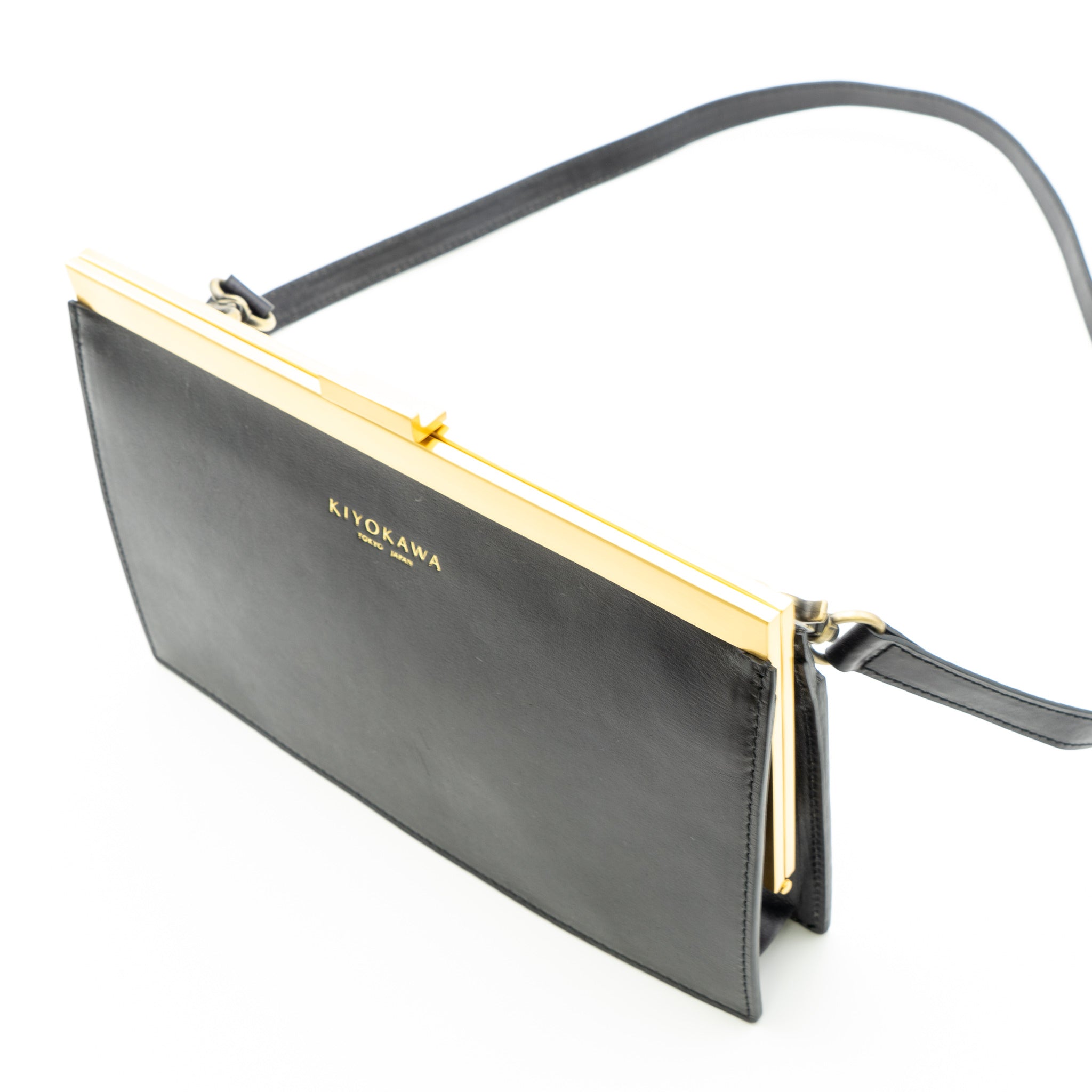 牛革ヌメ　口金クラッチ【AUD001】