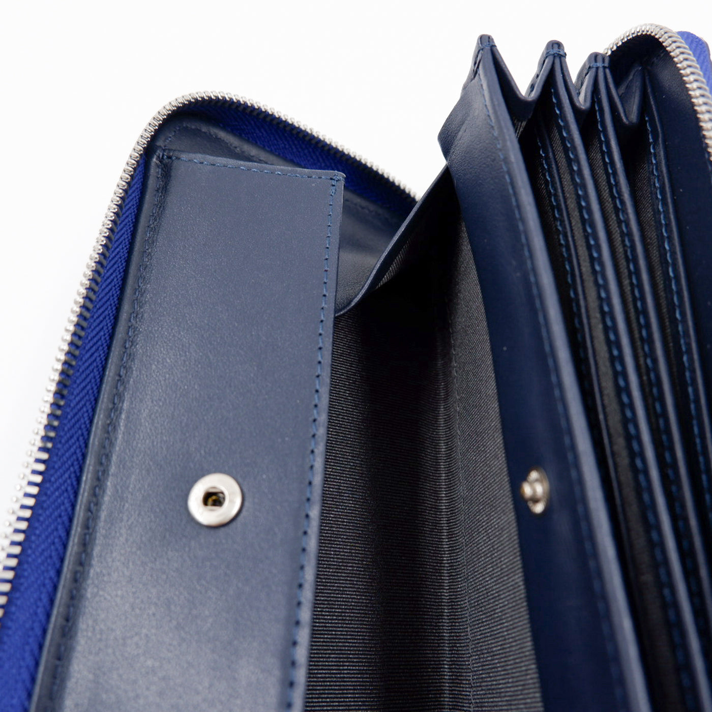 本藍染 クロコダイルラウンドファスナーウォレット