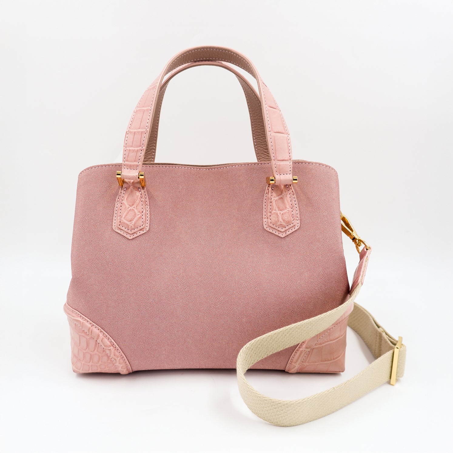 江戸小紋＆クロコダイル
コンビバッグ