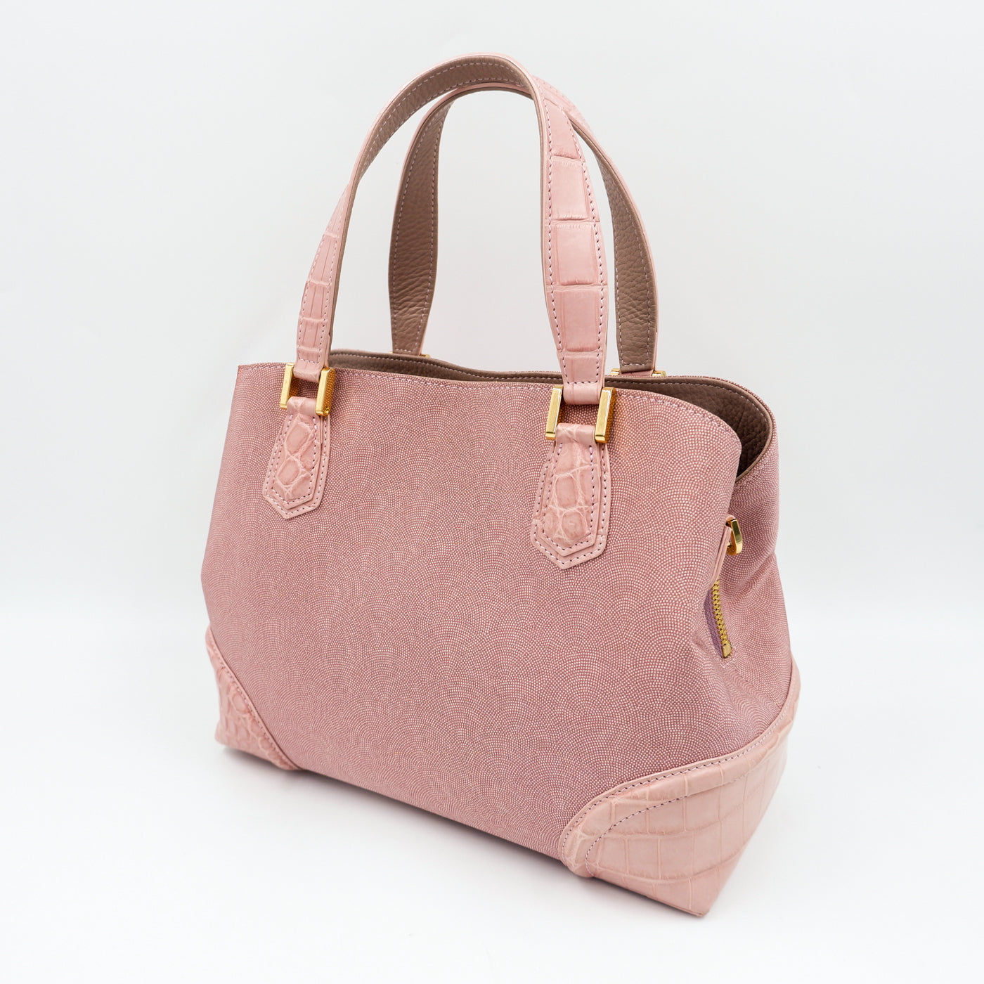 江戸小紋＆クロコダイル
コンビバッグ