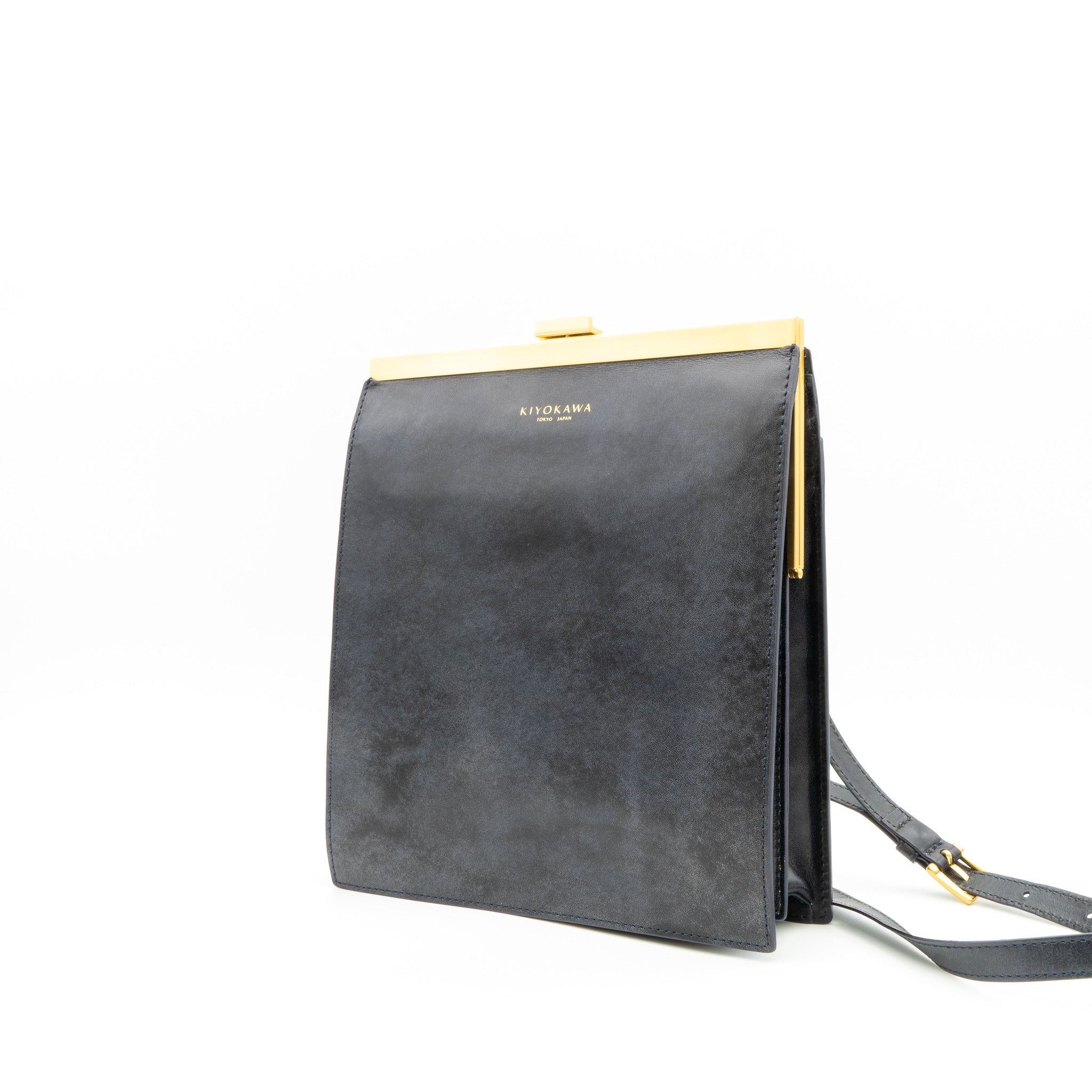 牛革ヌメ　口金ショルダーバッグ【AUD002】