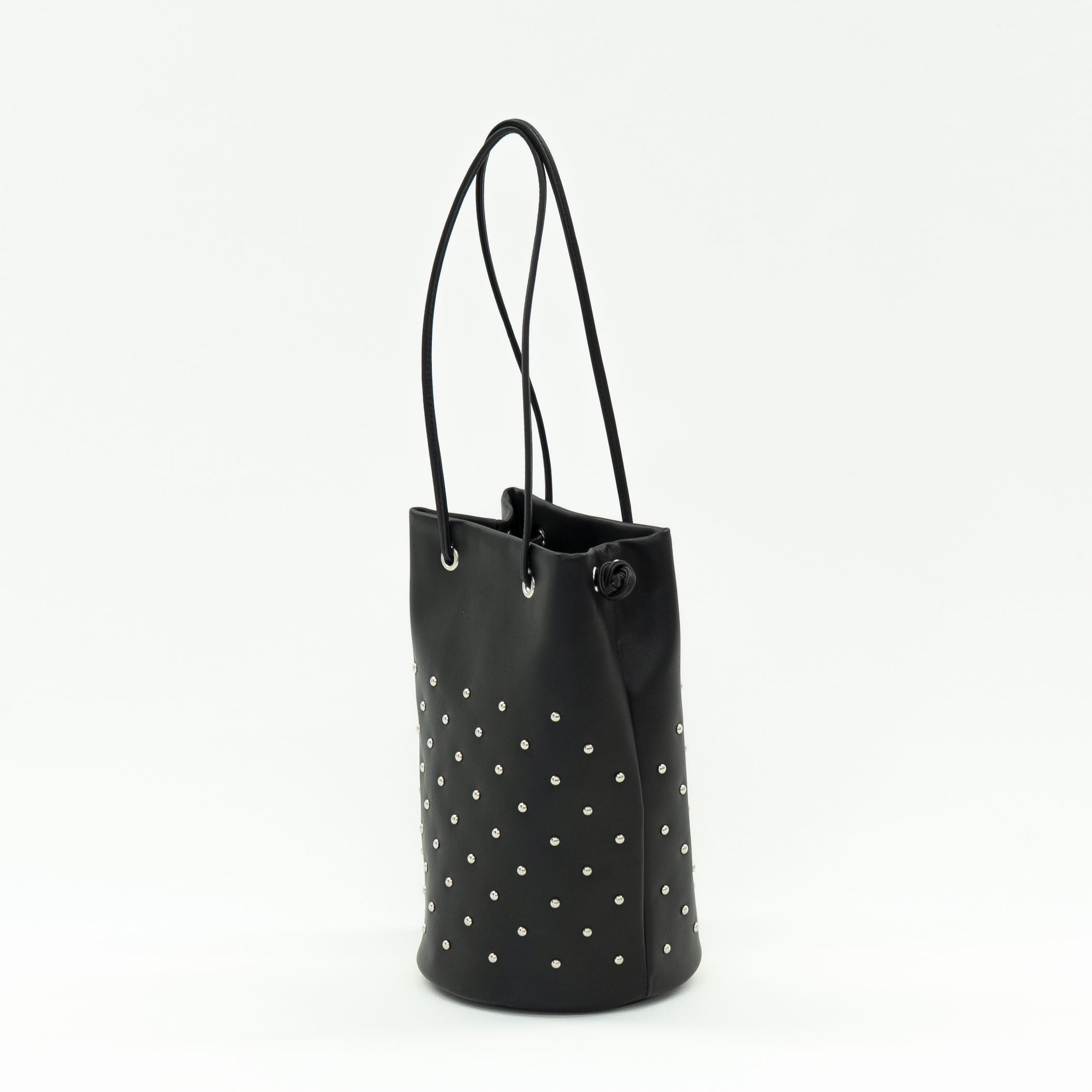 長財布が入るミニドローストリングバッグ